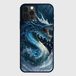 Чехол для iPhone 12 Pro Ледяной дракон, цвет: 3D-черный