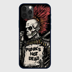 Чехол для iPhone 12 Pro Punks not dead, цвет: 3D-черный