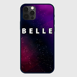Чехол для iPhone 12 Pro Belle gradient space, цвет: 3D-черный