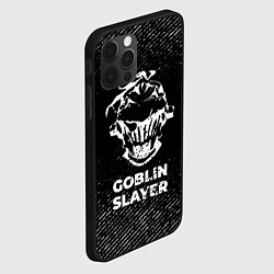 Чехол для iPhone 12 Pro Goblin Slayer с потертостями на темном фоне, цвет: 3D-черный — фото 2