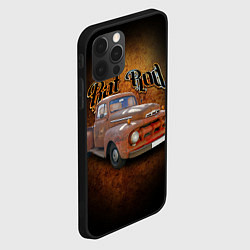 Чехол для iPhone 12 Pro Винтажный автомобиль Ford F-1 в rat стиле, цвет: 3D-черный — фото 2