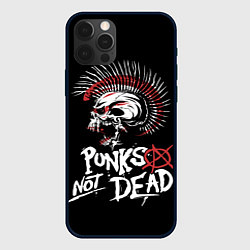 Чехол для iPhone 12 Pro Punks not dead - анархия, цвет: 3D-черный