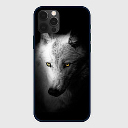 Чехол для iPhone 12 Pro Волк в полной тьме, цвет: 3D-черный
