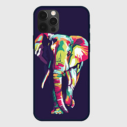 Чехол для iPhone 12 Pro По улице слона водили, цвет: 3D-черный