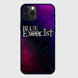 Чехол для iPhone 12 Pro Blue Exorcist gradient space, цвет: 3D-черный
