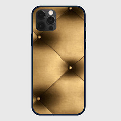 Чехол для iPhone 12 Pro Текстура обивки, цвет: 3D-черный