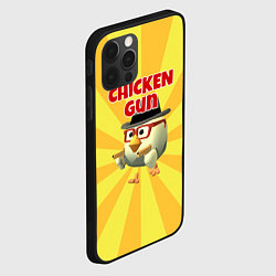 Чехол для iPhone 12 Pro Chicken Gun с пистолетами, цвет: 3D-черный — фото 2