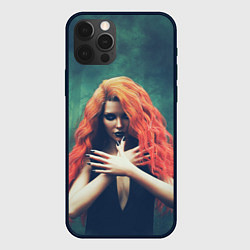 Чехол для iPhone 12 Pro Рыжая ведьма колдует в лесу, цвет: 3D-черный