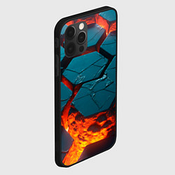 Чехол для iPhone 12 Pro Лавовые наносоты, цвет: 3D-черный — фото 2