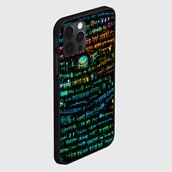 Чехол для iPhone 12 Pro Символы психоделика - нейронная сеть, цвет: 3D-черный — фото 2