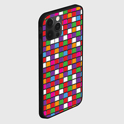Чехол для iPhone 12 Pro Color cubes, цвет: 3D-черный — фото 2