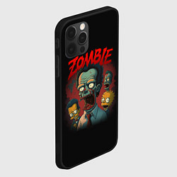 Чехол для iPhone 12 Pro Зомби в стиле Симпсонов, цвет: 3D-черный — фото 2