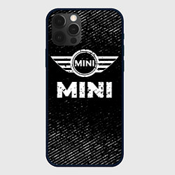 Чехол для iPhone 12 Pro Mini с потертостями на темном фоне, цвет: 3D-черный
