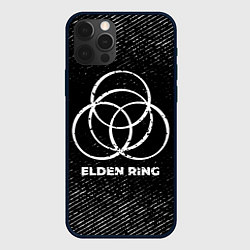 Чехол для iPhone 12 Pro Elden Ring с потертостями на темном фоне, цвет: 3D-черный