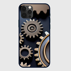 Чехол для iPhone 12 Pro Механика и шестерёнки, цвет: 3D-черный