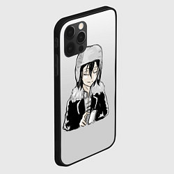 Чехол для iPhone 12 Pro Достоевский и чашка кофе, цвет: 3D-черный — фото 2