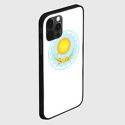 Чехол для iPhone 12 Pro Солнце и цветы, цвет: 3D-черный — фото 2