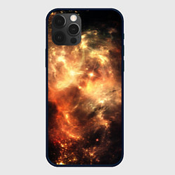 Чехол для iPhone 12 Pro Рождение галактики от Midjourney, цвет: 3D-черный