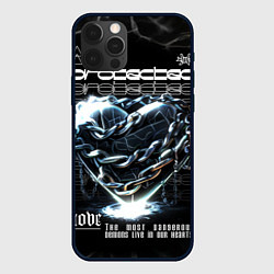 Чехол для iPhone 12 Pro Heart - chains - love, цвет: 3D-черный