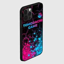 Чехол для iPhone 12 Pro Tomodachi Game - neon gradient: символ сверху, цвет: 3D-черный — фото 2