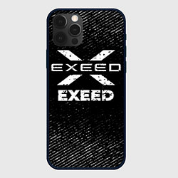 Чехол для iPhone 12 Pro Exeed с потертостями на темном фоне, цвет: 3D-черный