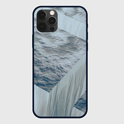 Чехол для iPhone 12 Pro Серая стена и блоки, цвет: 3D-черный