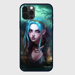 Чехол для iPhone 12 Pro Jinx fantasy art Arcane League of Legends, цвет: 3D-черный