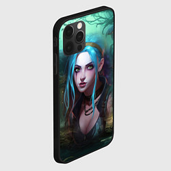 Чехол для iPhone 12 Pro Jinx fantasy art Arcane League of Legends, цвет: 3D-черный — фото 2