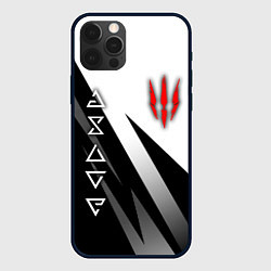 Чехол для iPhone 12 Pro The witcher - знаки, цвет: 3D-черный