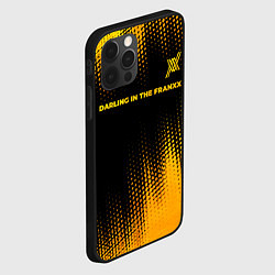 Чехол для iPhone 12 Pro Darling in the FranXX - gold gradient: символ свер, цвет: 3D-черный — фото 2
