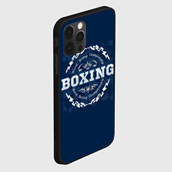 Чехол для iPhone 12 Pro Boxing - надпись, цвет: 3D-черный — фото 2