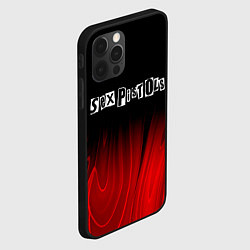Чехол для iPhone 12 Pro Sex Pistols red plasma, цвет: 3D-черный — фото 2