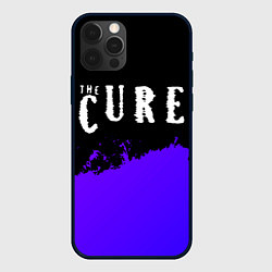 Чехол для iPhone 12 Pro The Cure purple grunge, цвет: 3D-черный