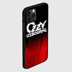 Чехол для iPhone 12 Pro Ozzy Osbourne red plasma, цвет: 3D-черный — фото 2