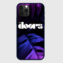 Чехол для iPhone 12 Pro The Doors neon monstera, цвет: 3D-черный