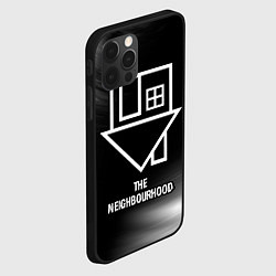 Чехол для iPhone 12 Pro The Neighbourhood glitch на темном фоне, цвет: 3D-черный — фото 2