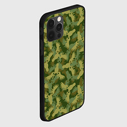Чехол для iPhone 12 Pro Лоси - камуфляж, цвет: 3D-черный — фото 2