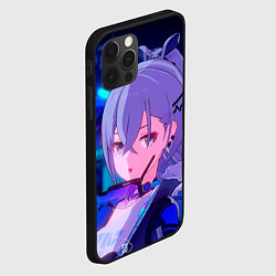 Чехол для iPhone 12 Pro Хонкай Стар Рейл: Серебряный Волк, цвет: 3D-черный — фото 2