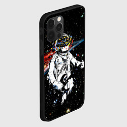Чехол для iPhone 12 Pro Космонавт играет рок на гитаре, цвет: 3D-черный — фото 2