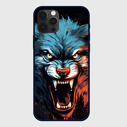 Чехол для iPhone 12 Pro Fantasy wolf, цвет: 3D-черный