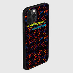 Чехол для iPhone 12 Pro Cyberpunk 2077 phantom liberty dark abstract, цвет: 3D-черный — фото 2