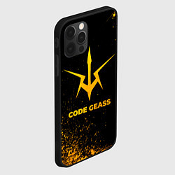 Чехол для iPhone 12 Pro Code Geass - gold gradient, цвет: 3D-черный — фото 2