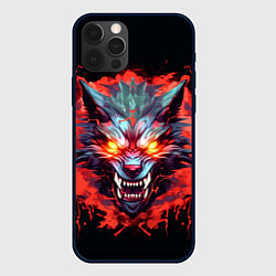 Чехол для iPhone 12 Pro Кровожадный волк: Lupus pilum mutat, non mentem, цвет: 3D-черный