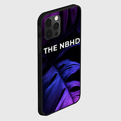 Чехол для iPhone 12 Pro The Neighbourhood neon monstera, цвет: 3D-черный — фото 2