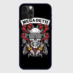 Чехол для iPhone 12 Pro Megadeth - ядерный череп, цвет: 3D-черный