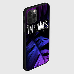 Чехол для iPhone 12 Pro In Flames neon monstera, цвет: 3D-черный — фото 2