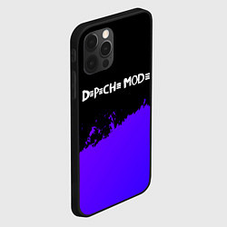 Чехол для iPhone 12 Pro Depeche Mode purple grunge, цвет: 3D-черный — фото 2