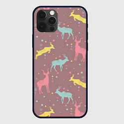 Чехол для iPhone 12 Pro Газели, цвет: 3D-черный
