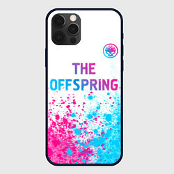 Чехол для iPhone 12 Pro The Offspring neon gradient style: символ сверху, цвет: 3D-черный