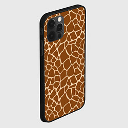 Чехол для iPhone 12 Pro Пятнистая шкура жирафа, цвет: 3D-черный — фото 2